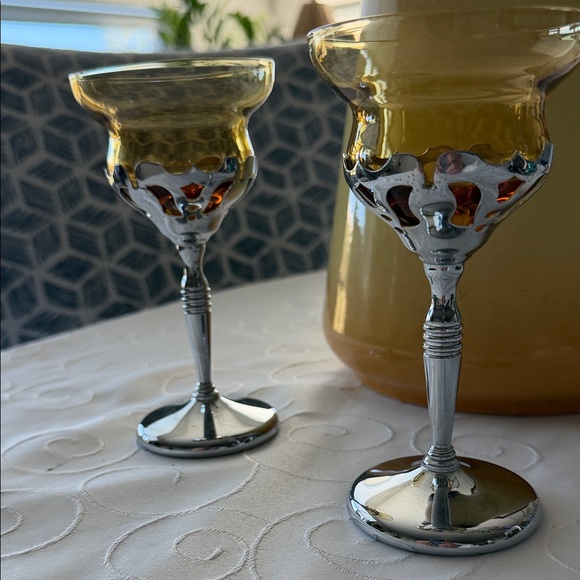 Kromex Other - Pair Art Deco Kromex Glasses